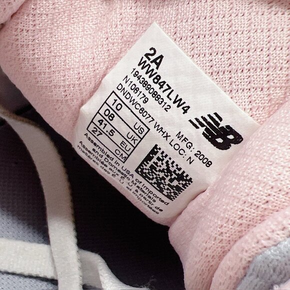 New Balance 847 V4 Walking Shoes Sneakers Grey Pink Womens US 10 AA - Picture 12 of 12